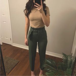 High Waisted Belted Trousers | RW&Co